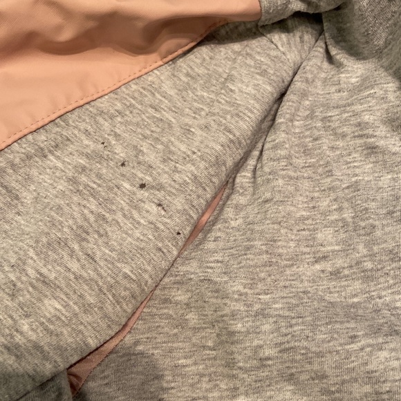 Gymboree girls rain coat. Size: L 10/12. Soft pink outside with grey lining. - Picture 8 of 10